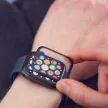 Wozinsky Watch Glass hibrid üvegfólia Apple Watch 6 40mm/Watch 5 40mm/Watch 4 40mm/Watch SE 40mm, fekete