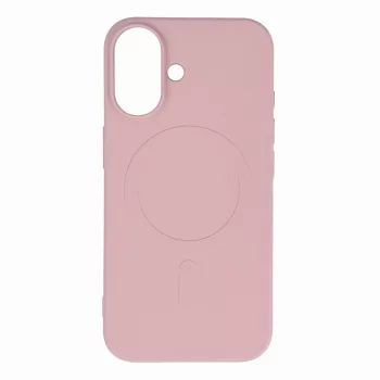   Liquid Silicone Case MagSafe iPhone 16 - light tok, rózsaszín
