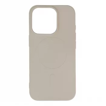 Liquid Silicone Case MagSafe iPhone 16 Pro - tok, bézs