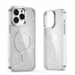 Glitter Case MagSafe iPhone 16 Pro - fehér