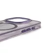 Glitter Case MagSafe iPhone 16 Pro - tok, lila