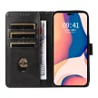 Leather Book Case iPhone 16 Pro - tok, fekete