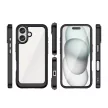 Outer Space Case with Gel Frame iPhone 16 - tok, fekete