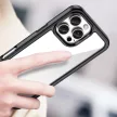 Outer Space Case with Gel Frame iPhone 16 Pro - tok, fekete