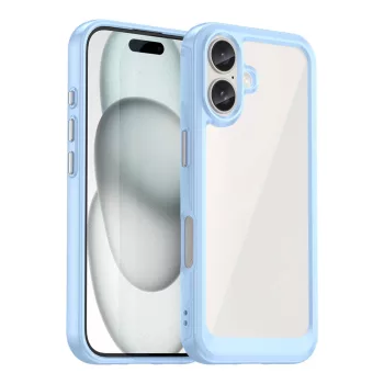 Outer Space Case with Gel Frame iPhone 16  tok, kék