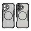 Leading Series MagSafe Silicone Case iPhone 16 - tok, fekete