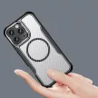 Leading Series MagSafe Silicone Case iPhone 16 Pro - tok, fekete