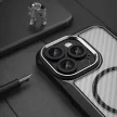 Leading Series MagSafe Silicone Case iPhone 16 Pro - tok, fekete