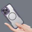 Leading Series MagSafe Silicone Case iPhone 16 Pro - tok, lila