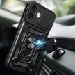 Hybrid Armor Camshield iPhone 16 ütésálló hátlap, tok, fekete