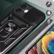 Hybrid Armor Camshield iPhone 16 ütésálló hátlap, tok, fekete