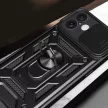Hybrid Armor Camshield iPhone 16 ütésálló hátlap, tok, fekete