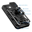 Hybrid Armor Camshield iPhone 16 ütésálló hátlap, tok, fekete