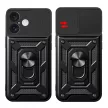 Hybrid Armor Camshield iPhone 16 ütésálló hátlap, tok, fekete