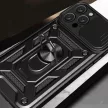 Hybrid Armor Camshield iPhone 16 Pro ütésálló hátlap, tok, fekete
