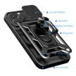 Hybrid Armor Camshield iPhone 16 Pro ütésálló hátlap, tok, fekete