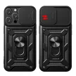 Hybrid Armor Camshield iPhone 16 Pro ütésálló hátlap, tok, fekete