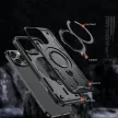 Hybrid Armor Trendy Case with MagSafe iPhone 16 Pro - tok, fekete