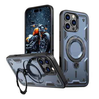   Hybrid Armor Trendy Case with MagSafe iPhone 16 Pro  tok, kék