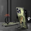 Hybrid Armor Trendy Case with MagSafe iPhone 16 Pro - tok, zöld