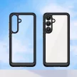 Outer Space Case with Gel Frame Samsung Galaxy S25 tok, fekete
