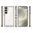 Outer Space Case with Gel Frame Samsung Galaxy S25 Clear tok, fekete