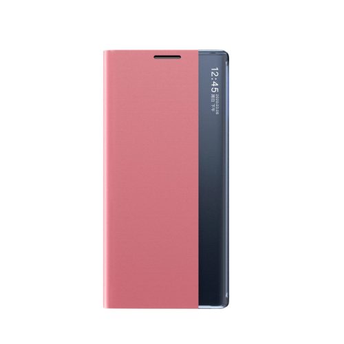 New Sleep Case Samsung Galaxy S25 Plus Cover with Flip and Stand tok, rózsaszín