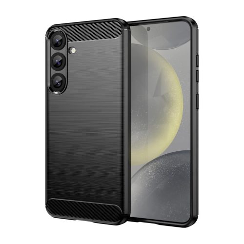 Carbon Case Samsung Galaxy S25 Plus tok, fekete