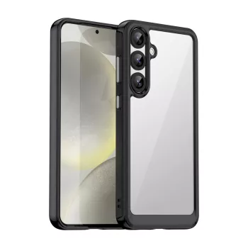   Outer Space Case with Gel Frame Samsung Galaxy S25 Plus tok, fekete
