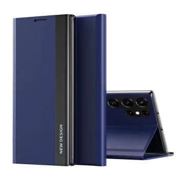   Sleep Case Pro Samsung Galaxy S25 Ultra Case with Flip and Stand tok, kék