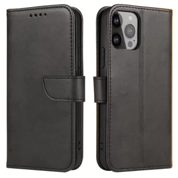 Magnet Case Flip Samsung Galaxy S24 FE tok, fekete
