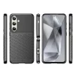 Thunder Case Samsung Galaxy S24 FE Silicone Armotok, piros Cover tok, fekete