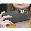 Thunder Case Samsung Galaxy S24 FE Silicone Armotok, piros Cover tok, fekete