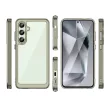 Outer Space Case Gel Frame Samsung Galaxy S24 FE tok, átlátszó tok, átlátszó-fekete