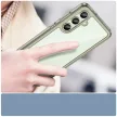 Outer Space Case Gel Frame Samsung Galaxy S24 FE tok, átlátszó tok, átlátszó-fekete