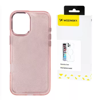   Wozinsky Glitter Case Samsung Galaxy S25 Plus tok, rózsaszín