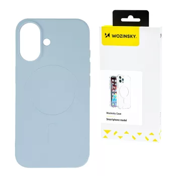   Liquid Silicone Case MagSafe Samsung Galaxy S25 Plus tok, kék