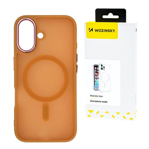 Wozinsky Fashion Case MagSafe Samsung Galaxy S25 Plus tok, narancssárga