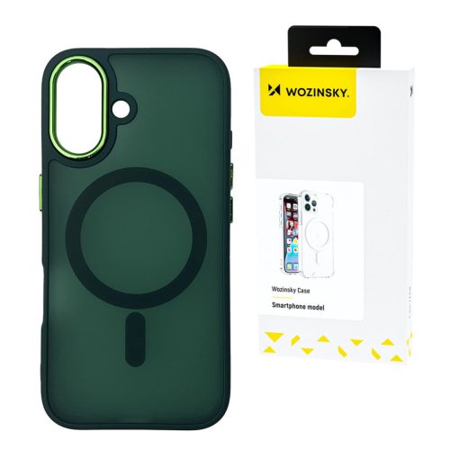 Wozinsky Fashion Case MagSafe Samsung Galaxy S25 Plus tok, zöld