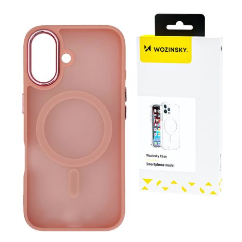 Wozinsky Fashion Case MagSafe Samsung Galaxy S25 Plus tok, rózsaszín