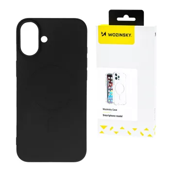   Wozinsky Silicone Case Magsafe Magnetic Case Samsung Galaxy S25 Plus tok, fekete