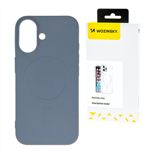 Wozinsky Silicone Case Magsafe Magnetic Case Samsung Galaxy S25 Plus tok, szürke