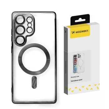   Wozinsky Electroplated Case Magsafe Samsung Galaxy S25 Plus tok, fekete