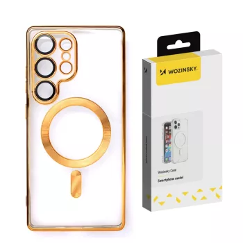  Wozinsky Electroplated Case Magsafe Samsung Galaxy S25 Plus tok, arany