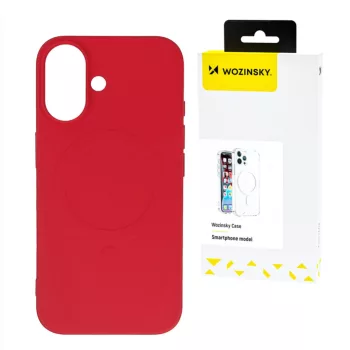 Liquid Silicone Case MagSafe Samsung Galaxy S25 tok, piros