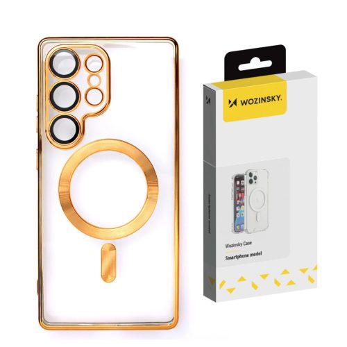 Wozinsky Electroplated Case Magsafe Samsung Galaxy S25 tok, arany
