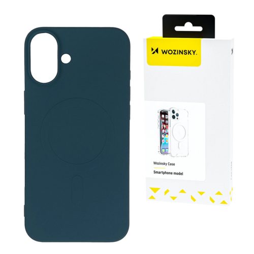 Wozinsky Liquid Silicone Case MagSafe Samsung Galaxy S24 FE tok, kék