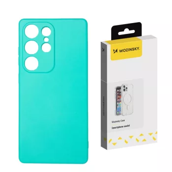 Wozinsky Silicone Case Samsung Galaxy S24 FE tok, mentazöld