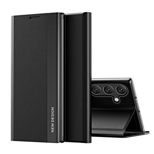 New Sleep Case Flip Cover Stand Function Samsung Galaxy A56 tok, fekete