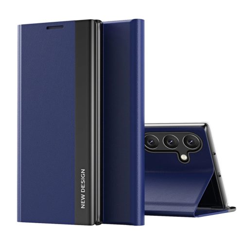 New Sleep Case Flip Cover Stand Function Samsung Galaxy A56 tok, kék
